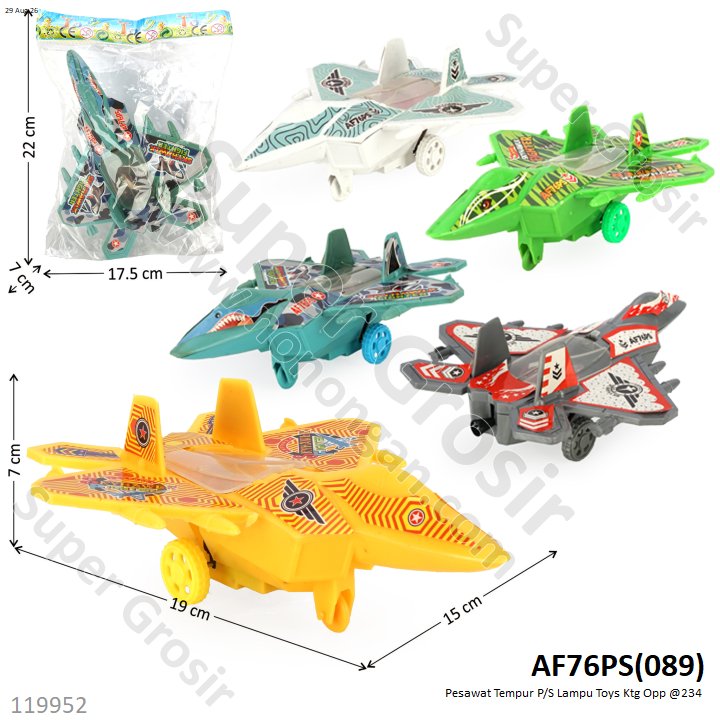 Pesawat Tempur P/S Lampu Toys Ktg Opp @234
