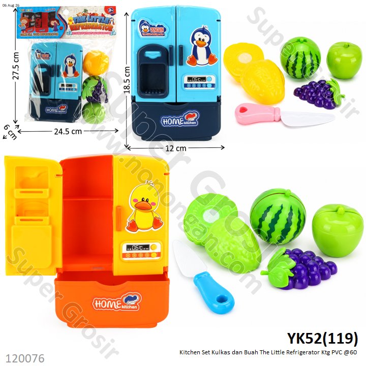 Kitchen Set Kulkas dan Buah The Little Refrigerator Ktg PVC @60