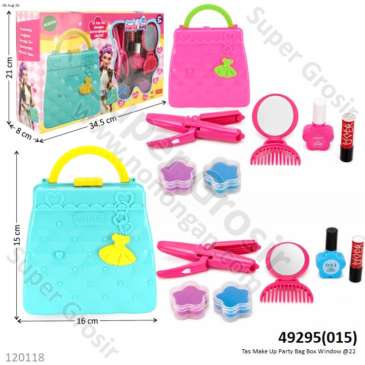 Tas Make Up Party Bag Box Window @22