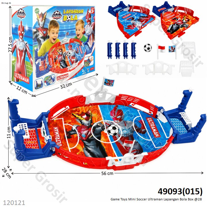 Game Toys Mini Soccer Ultraman Lapangan Bola Box @28