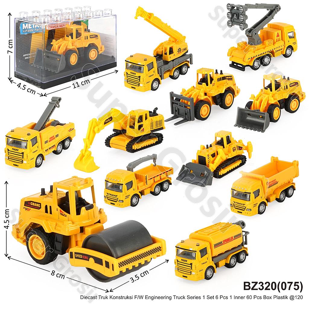 Diecast Truk Konstruksi F/W Engineering Truck Series 1 Set 6 Pcs 1 Inner 60 Pcs Box Plastik @120