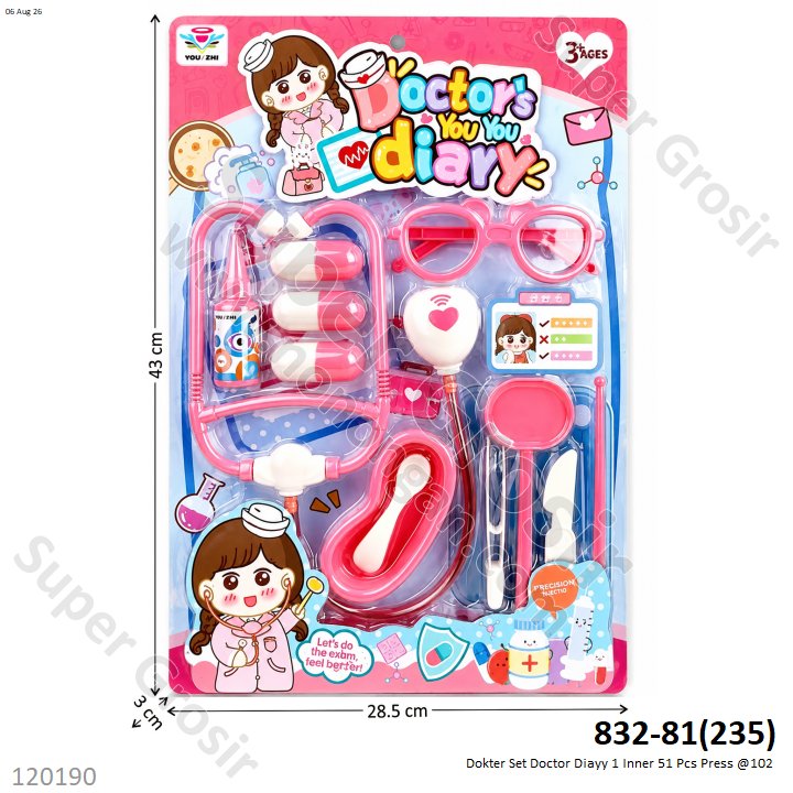 Dokter Set Doctor Diayy 1 Inner 51 Pcs Press @102