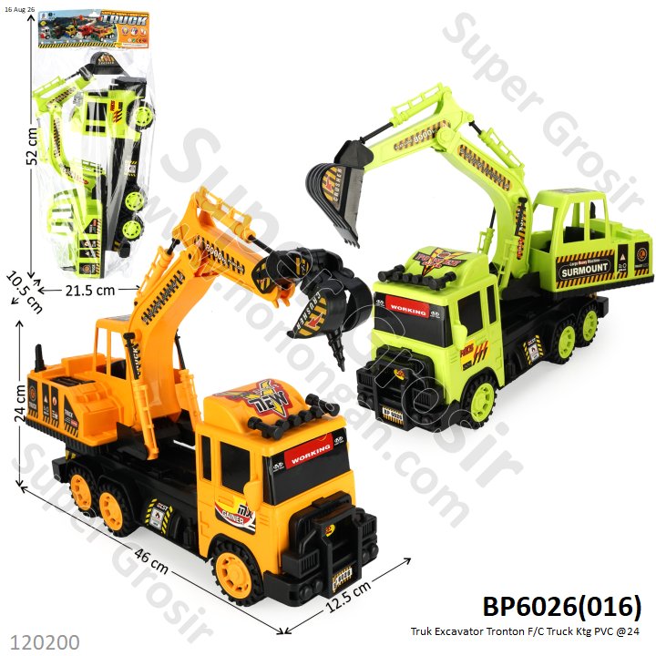 Truk Excavator Tronton F/C Truck Ktg PVC @24