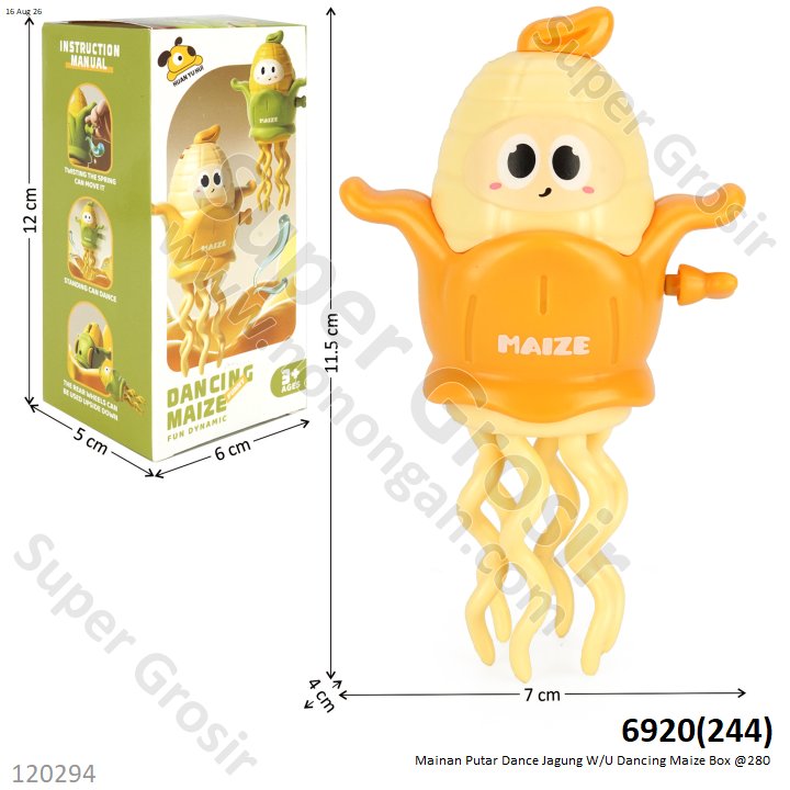 Mainan Putar Dance Jagung W/U Dancing Maize Box @280