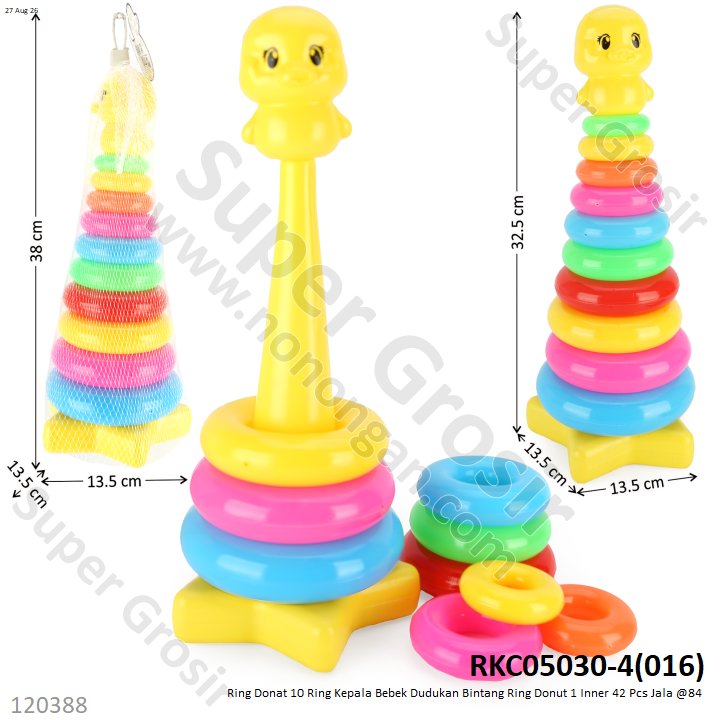 Ring Donat 10 Ring Kepala Bebek Dudukan Bintang Ring Donut 1 Inner 42 Pcs Jala @84