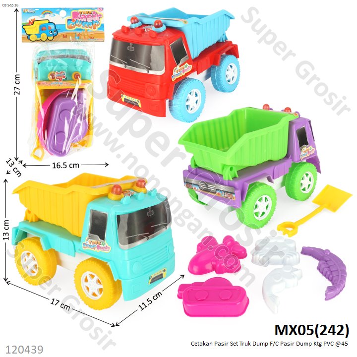 Cetakan Pasir Set Truk Dump F/C Pasir Dump Ktg PVC @45