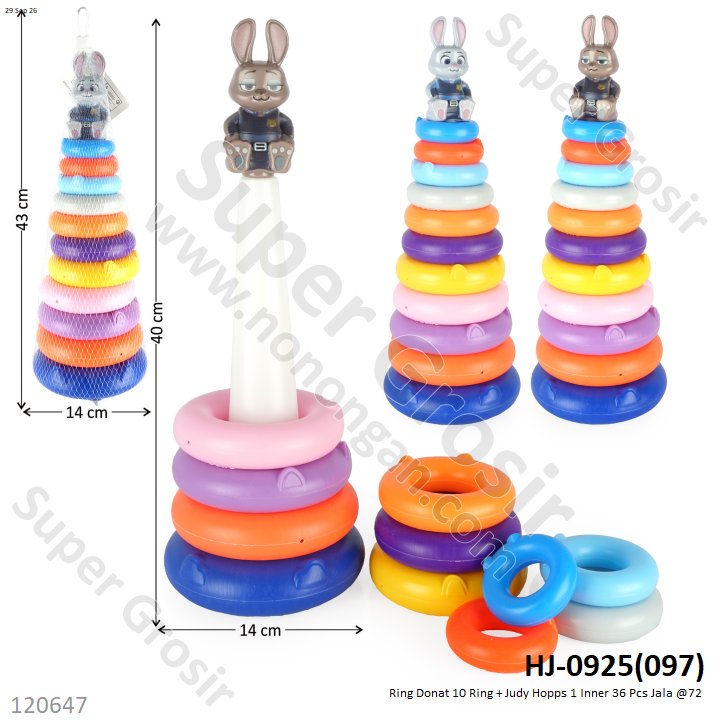 Ring Donat 10 Ring + Judy Hopps 1 Inner 36 Pcs Jala @72