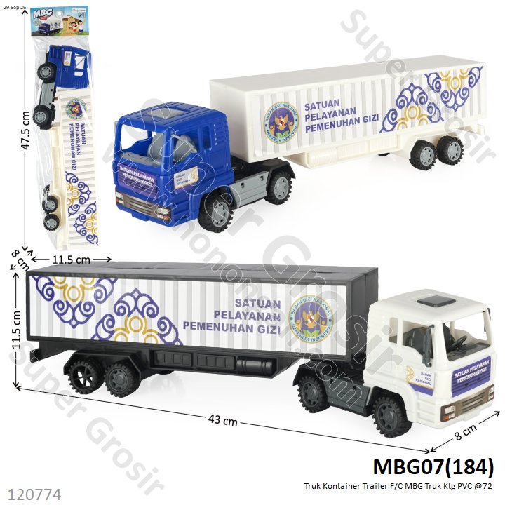 Truk Kontainer Trailer F/C MBG Truk Ktg PVC @72