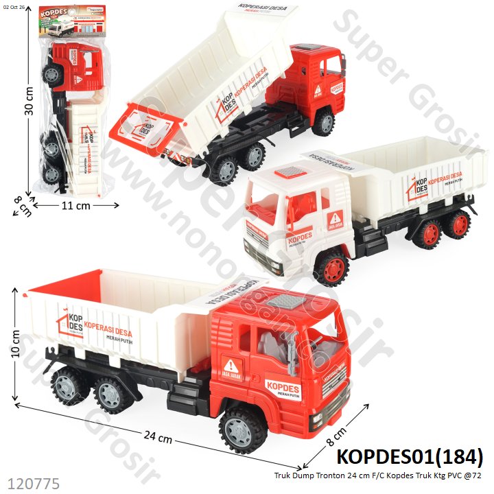 Truk Dump Tronton 24 cm F/C Kopdes Truk Ktg PVC @72