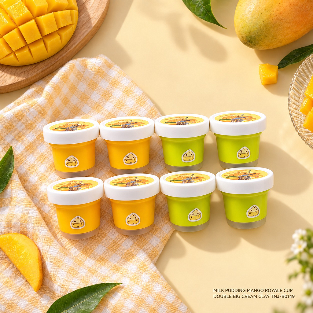 Slime Milk Pudding 1 Box 12 Pcs Cup @192