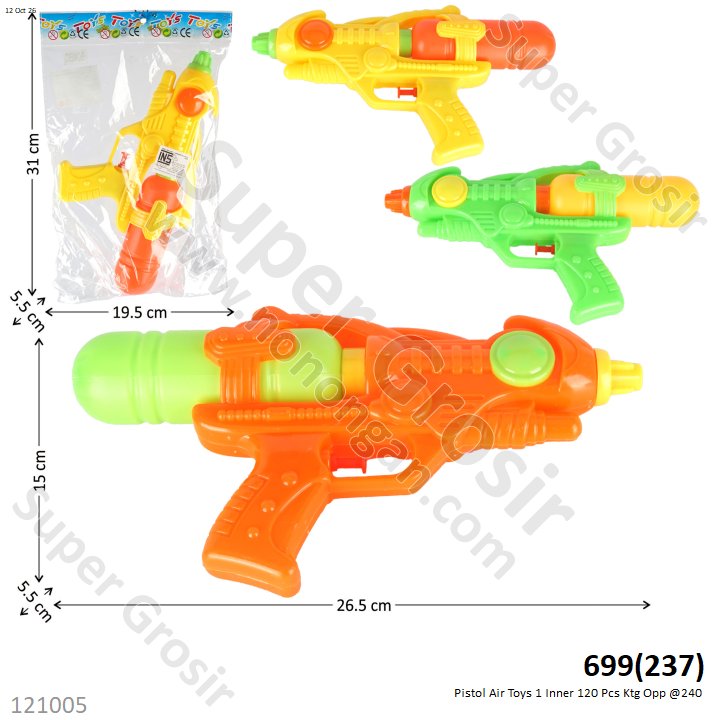 Pistol Air Toys 1 Inner 120 Pcs Ktg Opp @240