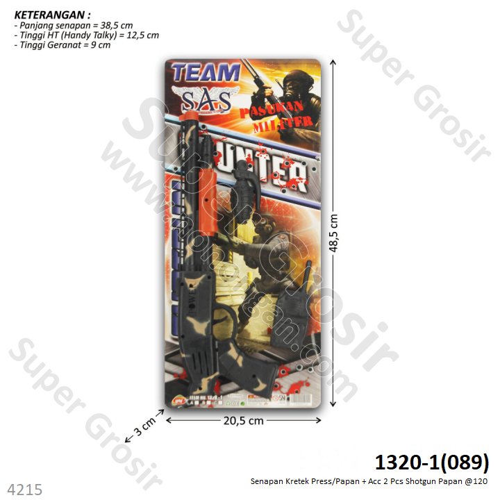Senapan Kretek Shotgun + Acc 2 Pcs Papan @120