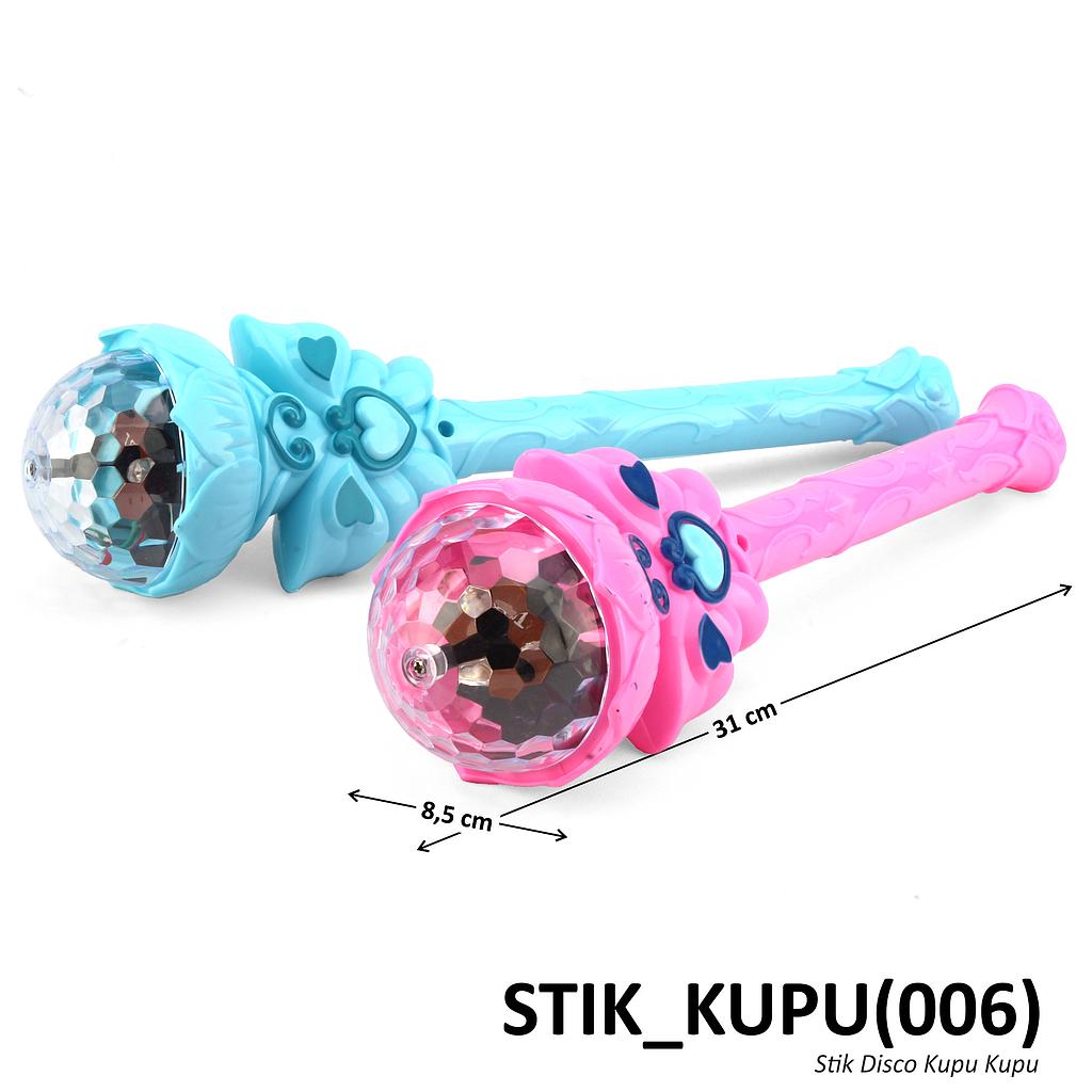 Mainan Tongkat Lampu Disko Kupu Kupu B/O Musik Lampu Ktg Opp @168