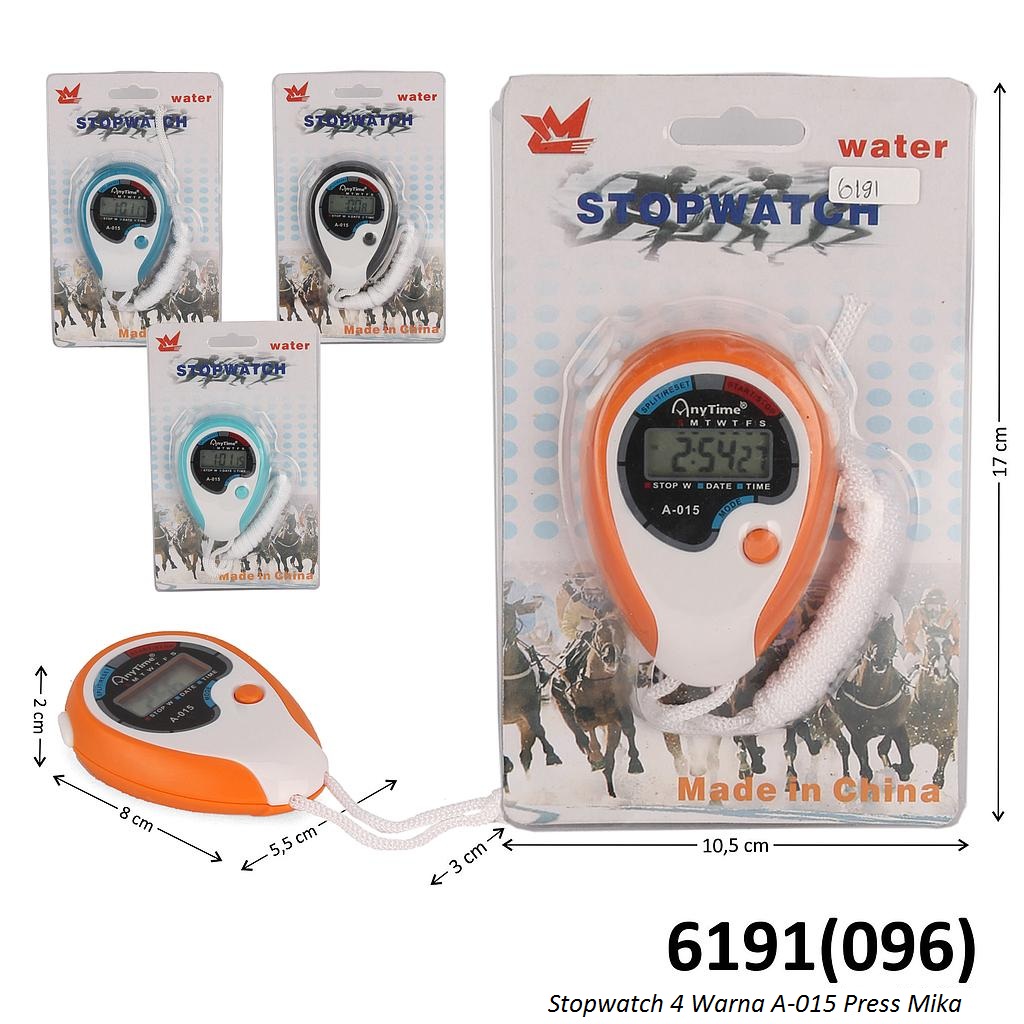 Stopwatch 4 Warna A-015 Press Mika @200