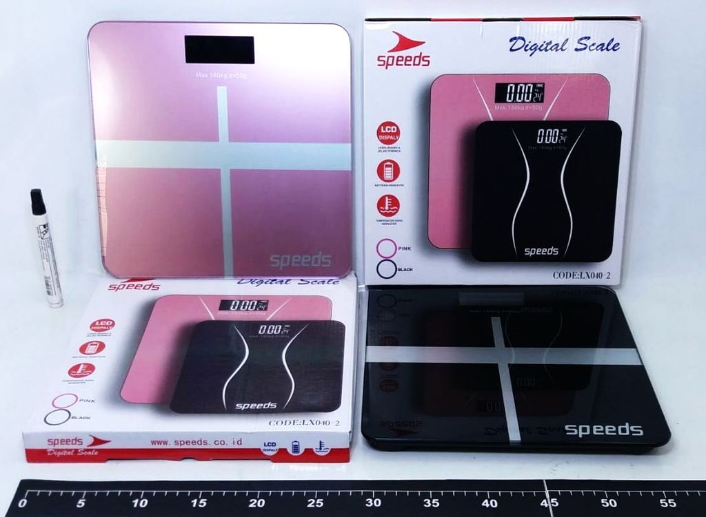 Timbangan Badan Digital Speeds LX040-2 Box @12