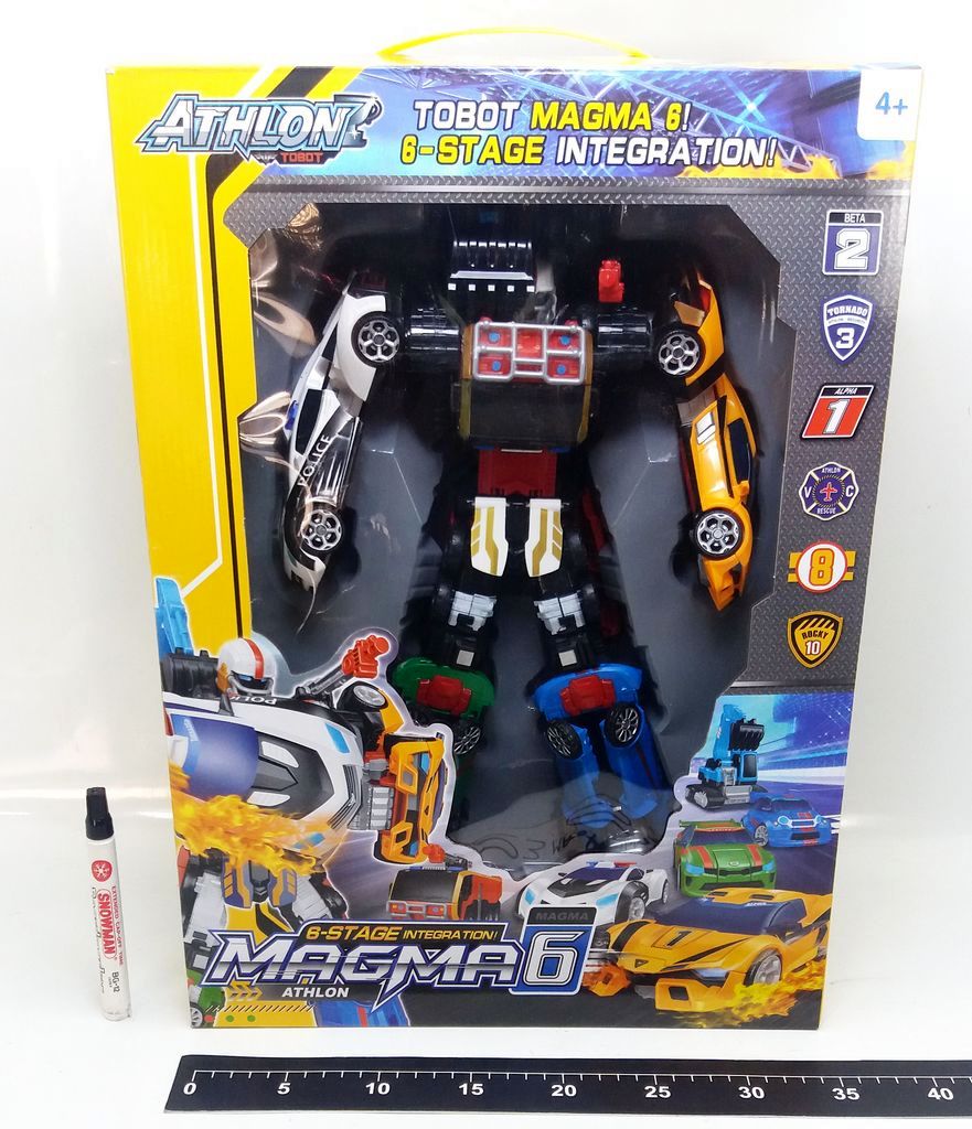 Robot Deform Tobot Magma 6 Athlon Box Window @8
