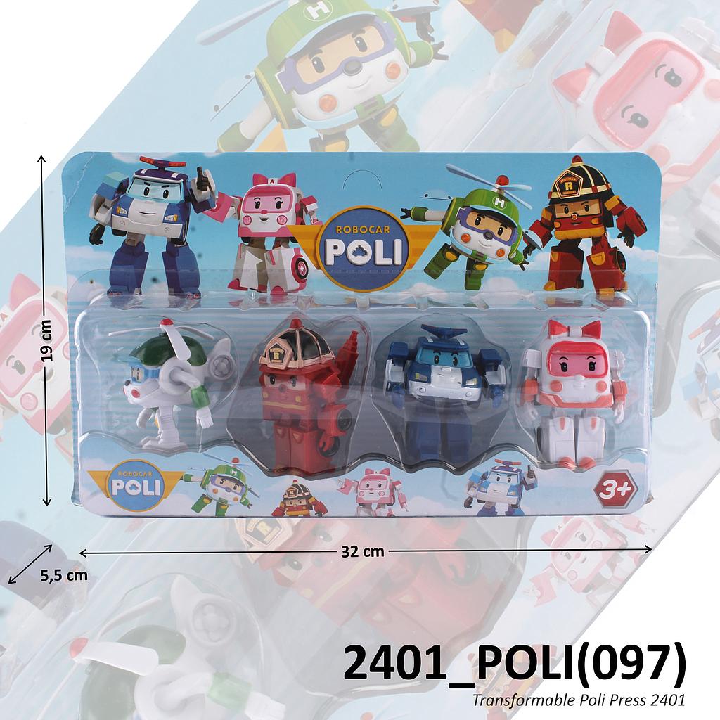 Robocar Poli 4 Pcs Press @96