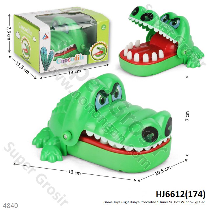 Game Toys Buaya Gigit Crocodile 1 Inner 96 Box Window @192