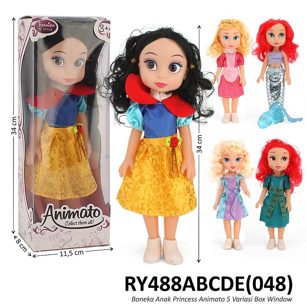 Boneka Princess Anak 34 cm Animato Box Window @90