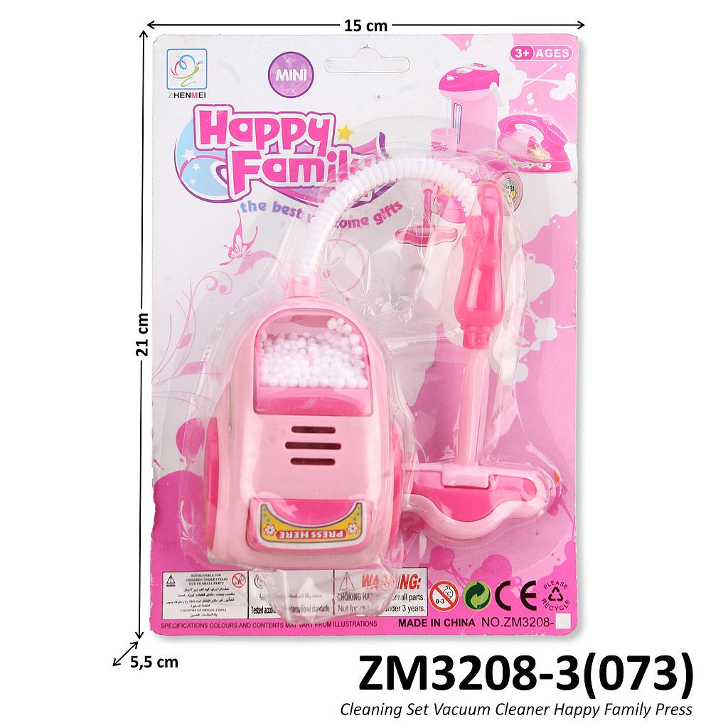 Cleaning Set Vacum Cleaner B/O Bergetar Lampu Happy Family Press @210
