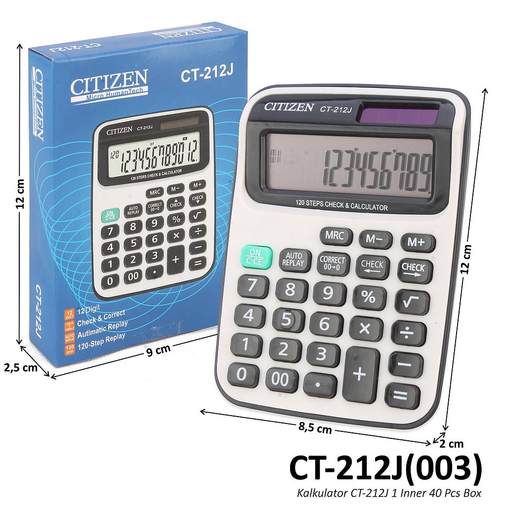 Kalkulator CT-212J 1 Inner 40 Pcs Box @240