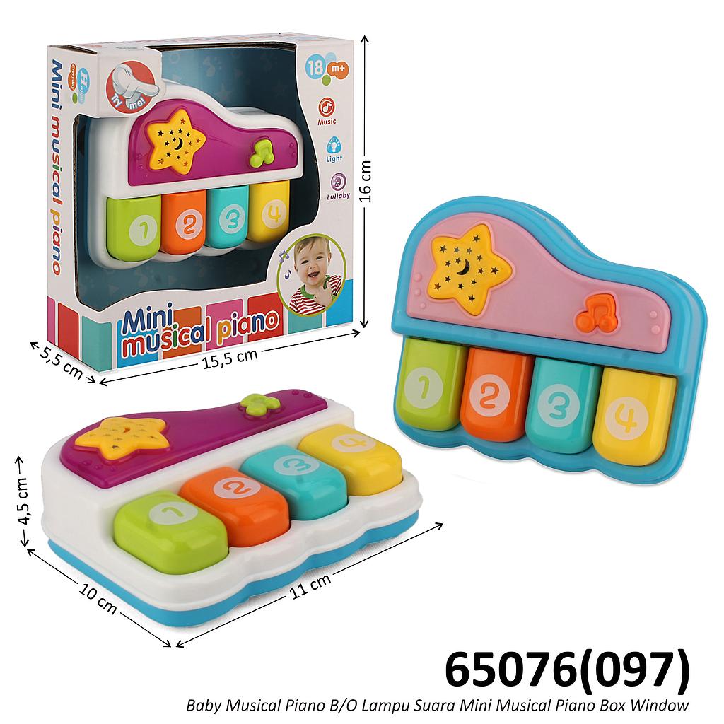 Baby Musical Piano B/O Suara Lampu Mini Musical Piano Box Window @72