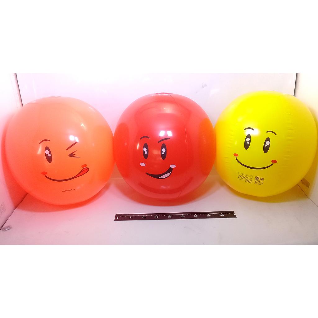 Mainan Tiup Bola 25 Inch Smile 3 Warna 1 Pack 3 Pcs Ktg Opp @504