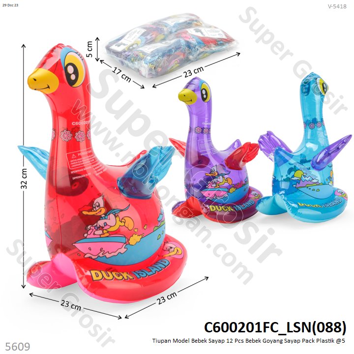 Tiupan Model Bebek Sayap Bebek Goyang Sayap 1 Pack 12 Pcs Loose Pack @12