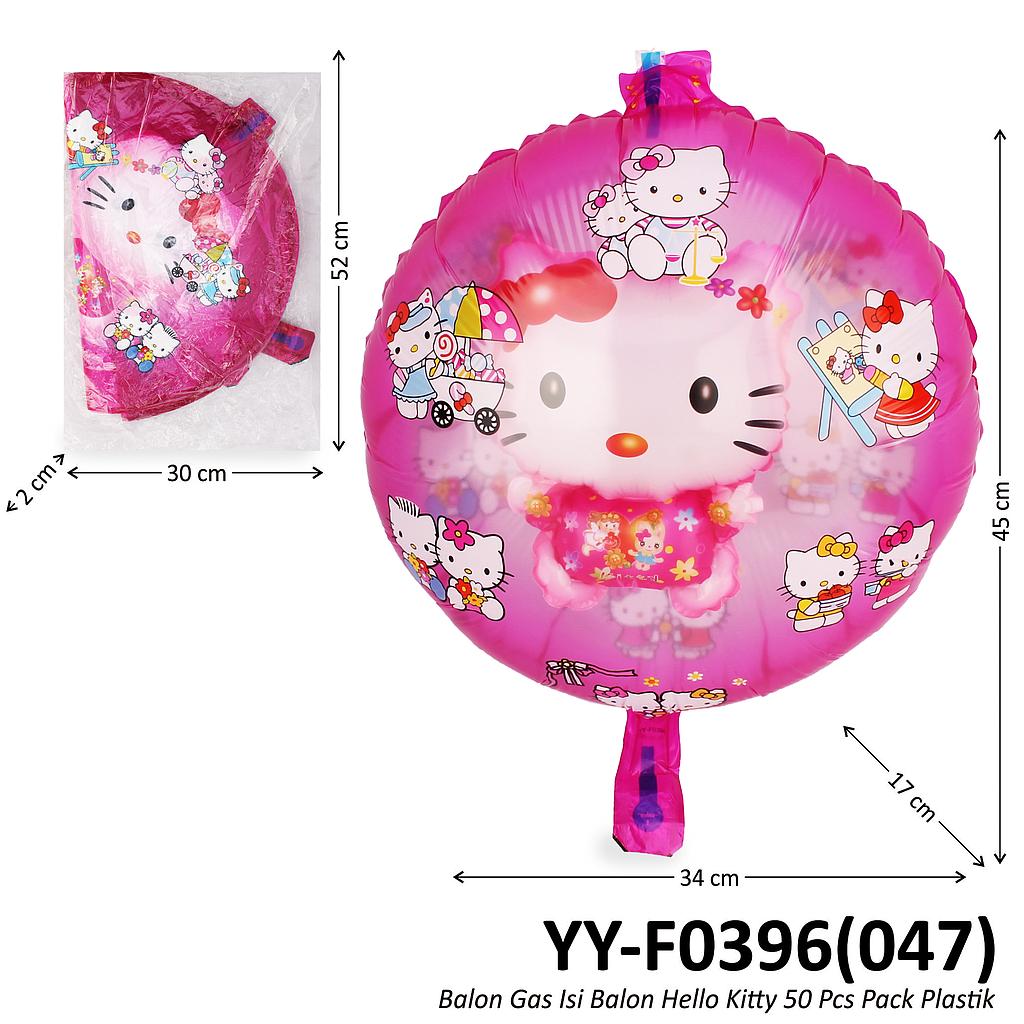 Balon Gas Isi Balon Hello Kitty 50 Pcs Pack Plastik @60