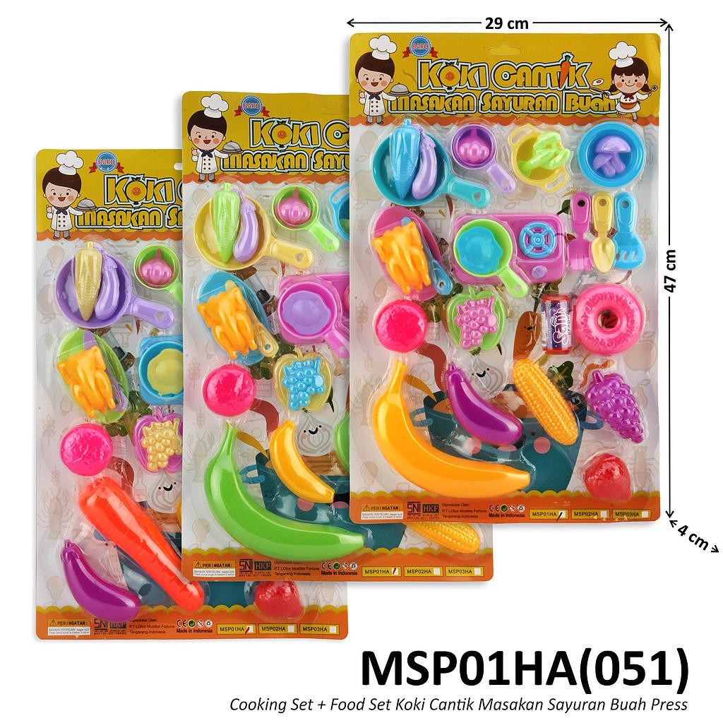 Cooking Set Kompor Sayur dan Buah Koki Cantik Press @64