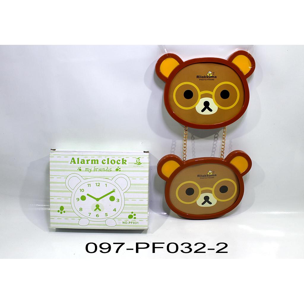 Frame Kepala Beruang 2Pcs Rantai Box