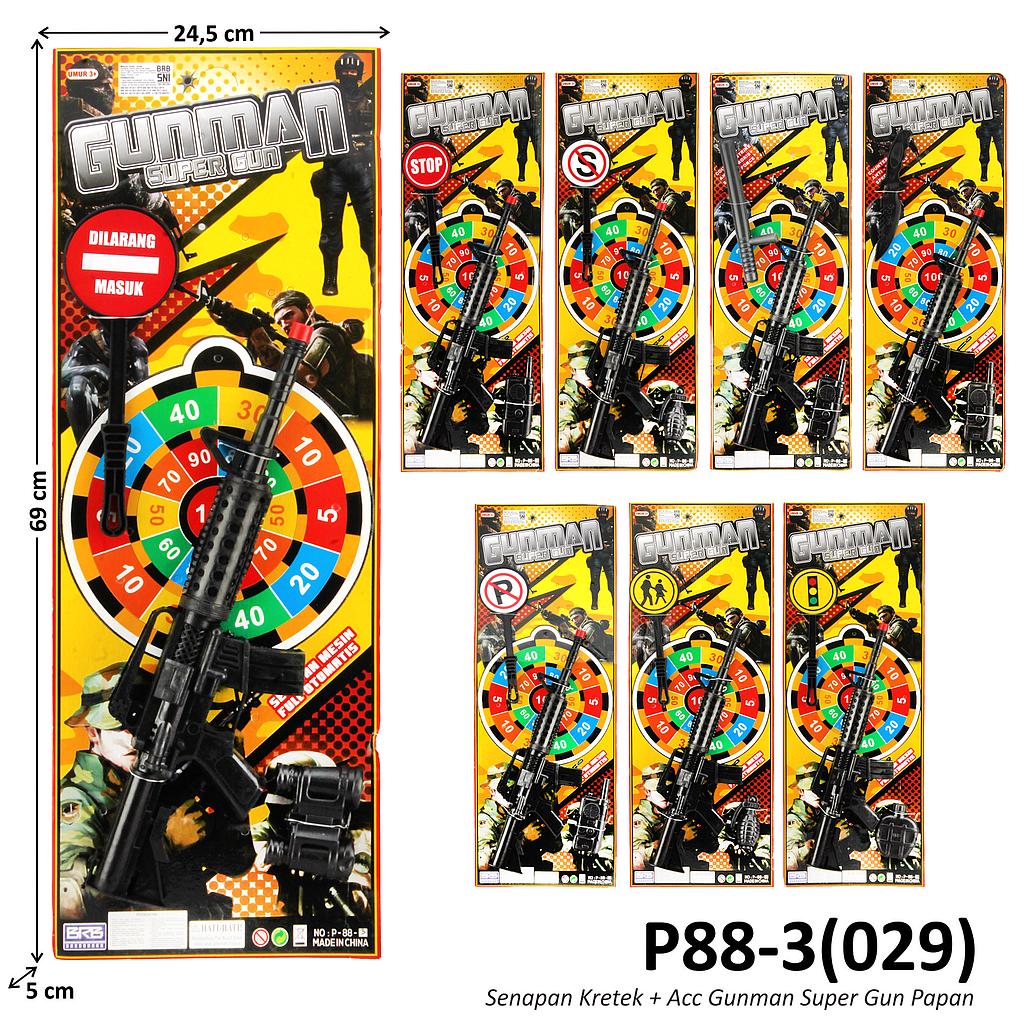 Senapan Kretek + Acc Gunman Super Gun Papan @84