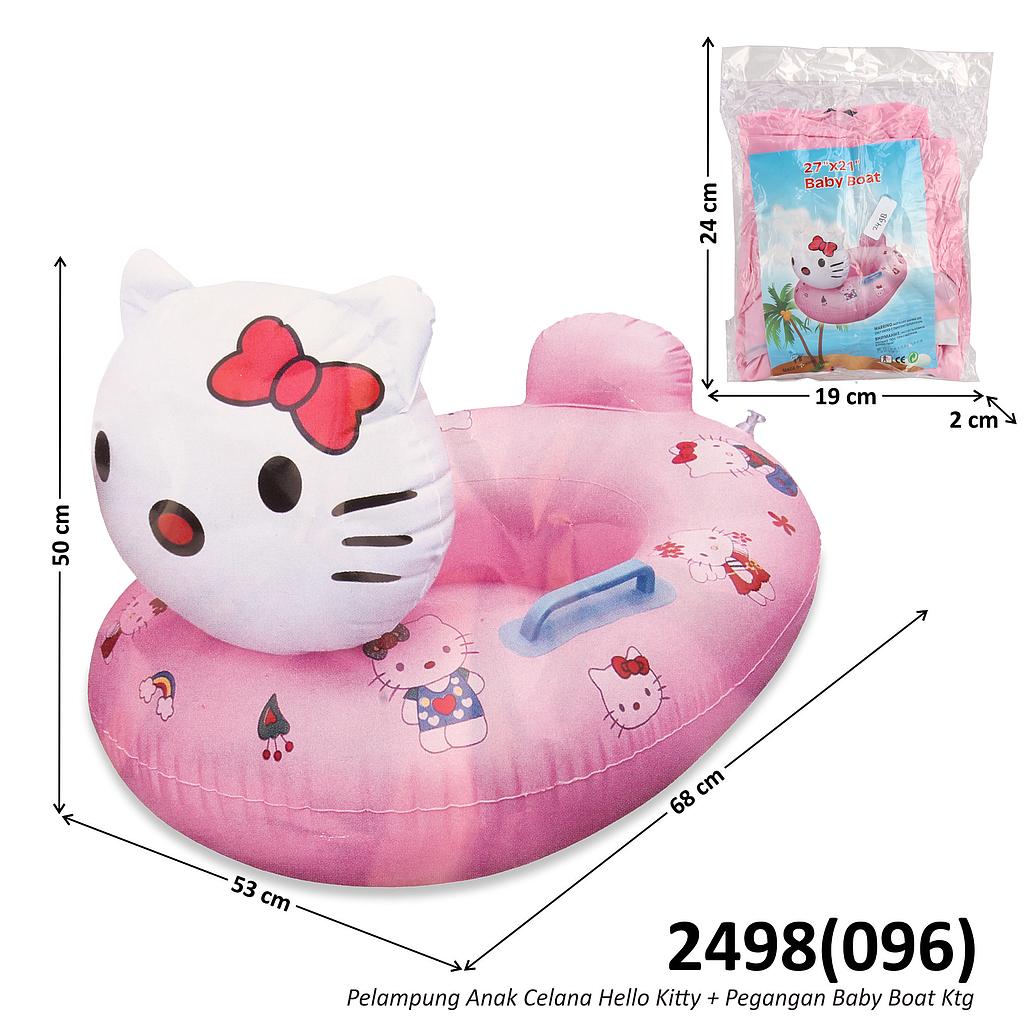 Pelampung Boat Celana dan Pegangan Hello Kitty 68x55 cm Baby Boat Ktg Opp @150