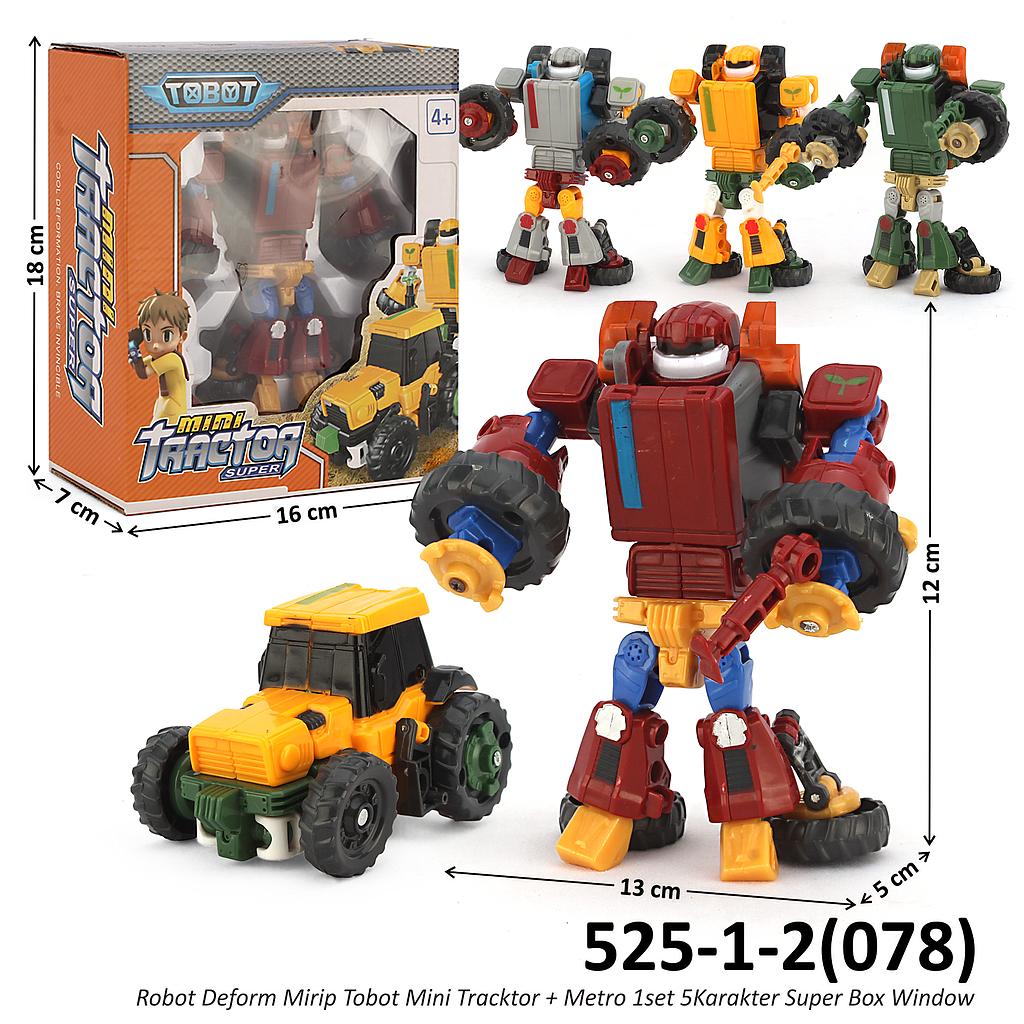 Robot Deform Tobot Mini Tractor / Metro Box Window @120