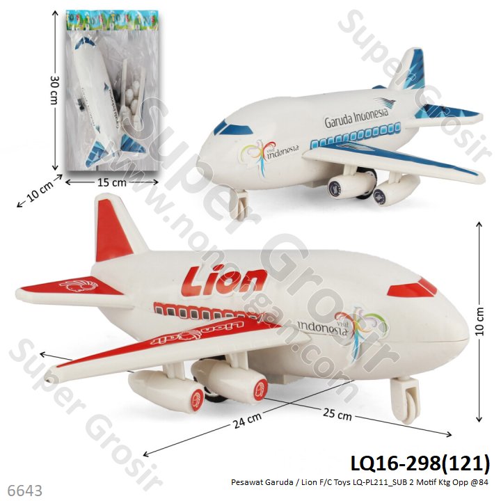 Pesawat 25 cm F/C Toys LQ-PL211_SUB 2 Maskapai Ktg Opp @84
