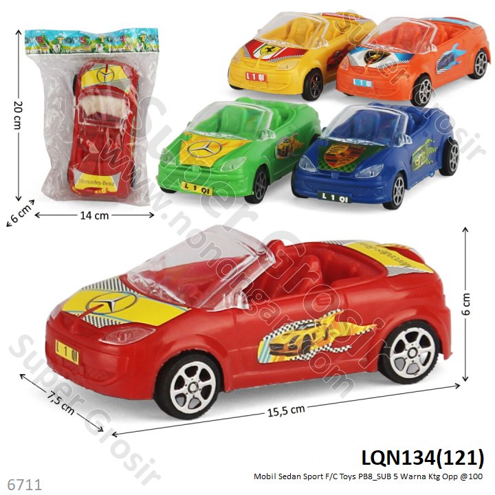Mobil Sport F/C 16 cm Toys PB8_SUB 5 Warna Ktg Opp @100