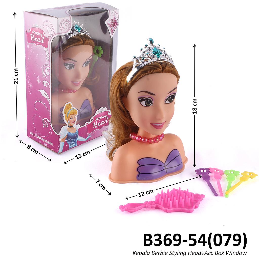 Boneka Make Up Karakter Barbie + Acc Styling Head Box Window @180 