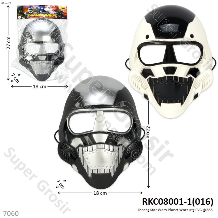 Topeng Star Wars Planet Wars Ktg PVC @288
