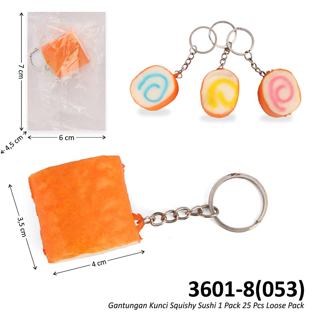 Gantungan Kunci Squishy Sushi 1 Pack 25 Pcs Ktg Opp @1200