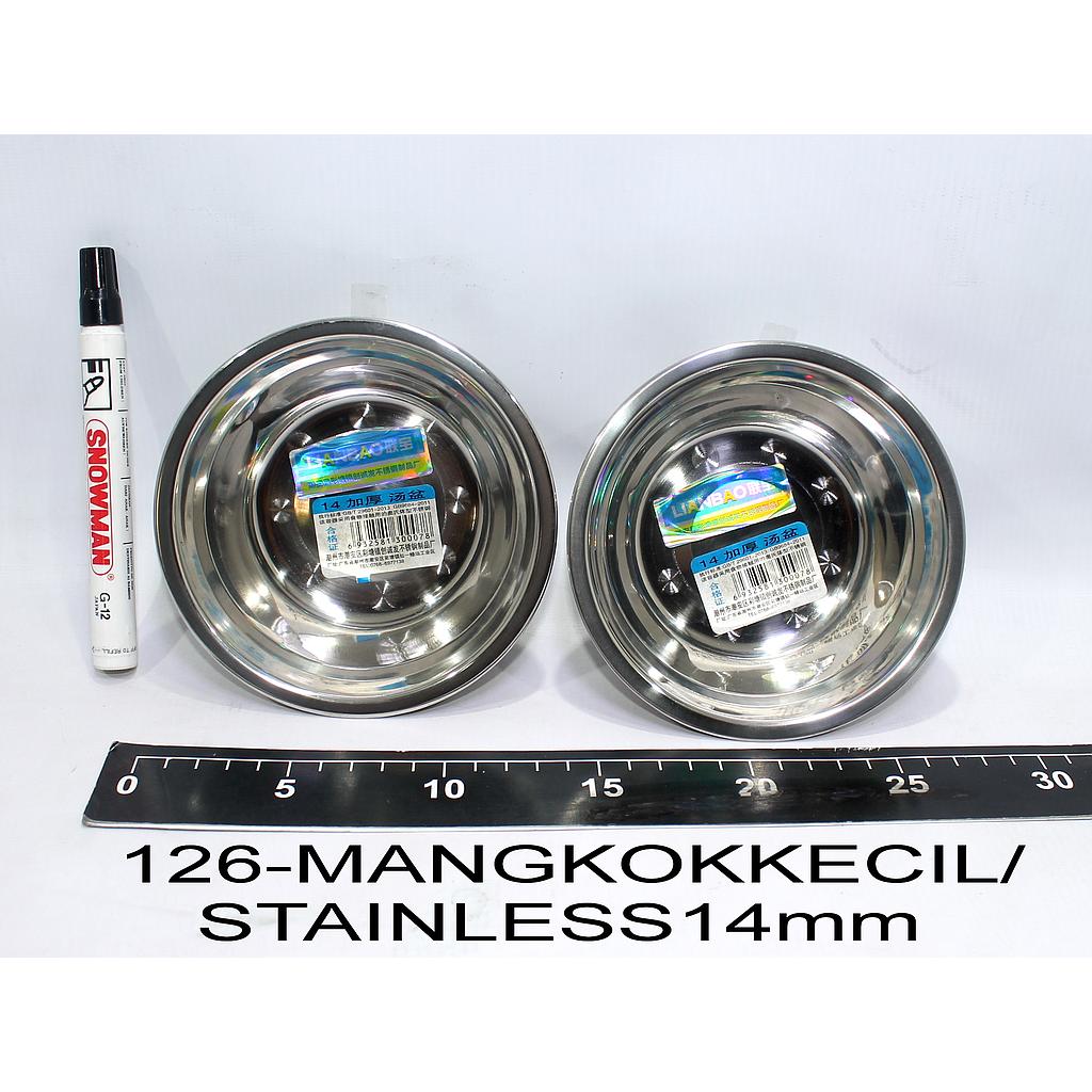 Mangkok Stainless 14 cm Lianbao 1 Kantong 2 Pcs Loose Pack @160