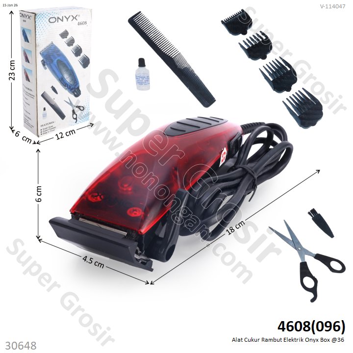 Alat Cukur Rambut Elektrik Onyx Box @36