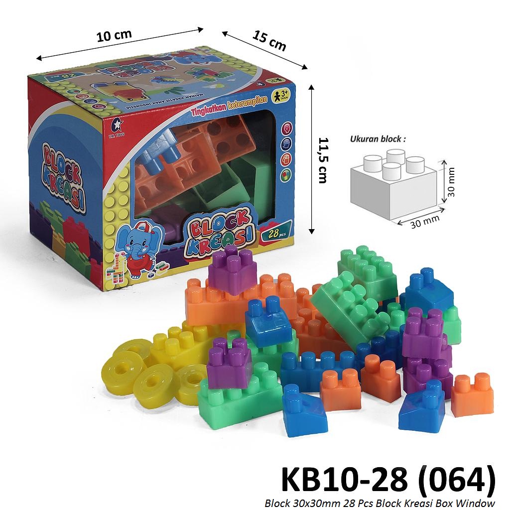 Block 30x30 mm 28 Pcs Block Kreasi Box Window @152