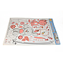 ^Sticker Transparan Motif Campur Uk.50x70 Ktg @300
