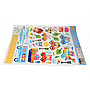 ^Sticker Transparan Motif Campur Uk.50x70 Ktg @300
