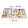 ^Sticker Transparan Motif Campur Uk.50x70 Ktg @300

