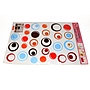 ^Sticker Transparan Motif Campur Uk.50x70 Ktg @300
