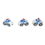 ^Mobil Polisi 8 pcs City Police Box Wind @96