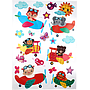 ^Sticker 3D Pvc Motif Campur @360
