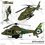 Mainan Tarik Helikopter Militer P/S Combat Helicopter 1 Inner 72 Pcs Ktg Opp @144