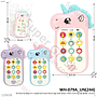 HP Piano Karakter 2 In 1 Gigitan B/O Suara Musik Lagu Anak Lampu 1 Pack 12 Pcs Ktg Opp @288
